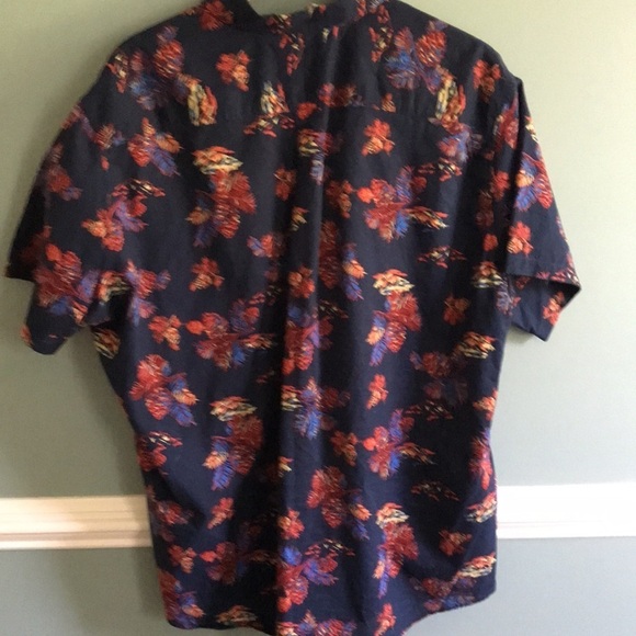 Eddie Bauer men’s Baja Short-Sleeve Shirt novelty mountain & pine one print 2XL - Picture 7 of 7
